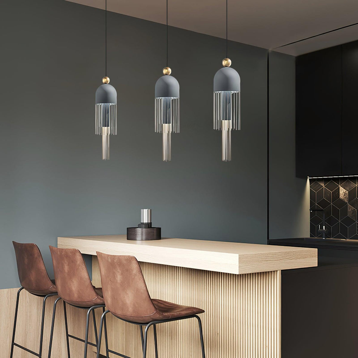 Ravelle Glass Pendant Light-Moonnatur