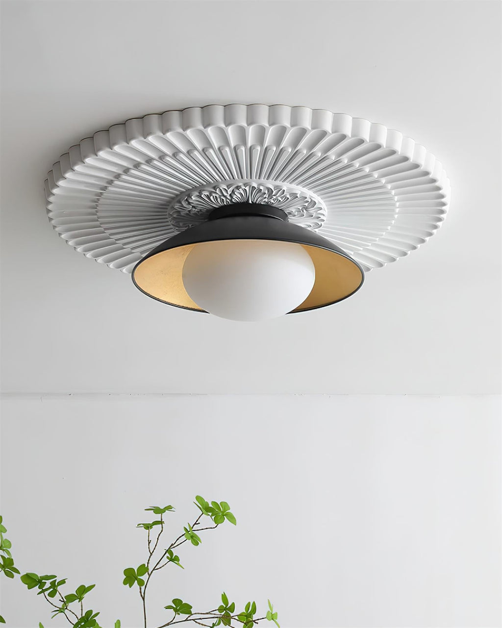 Urenmoss Glass Ceiling Light-Moonnatur