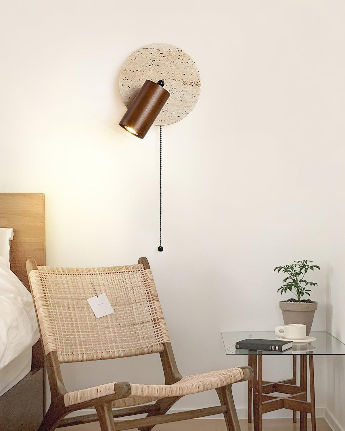 Ambelwren Travertine Wall Light-Moonnatur