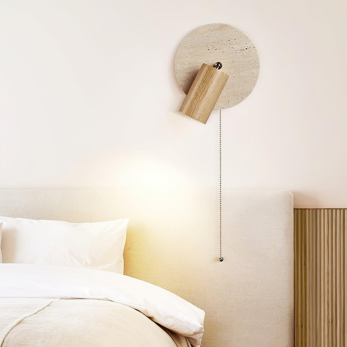 Ambelwren Travertine Wall Light-Moonnatur