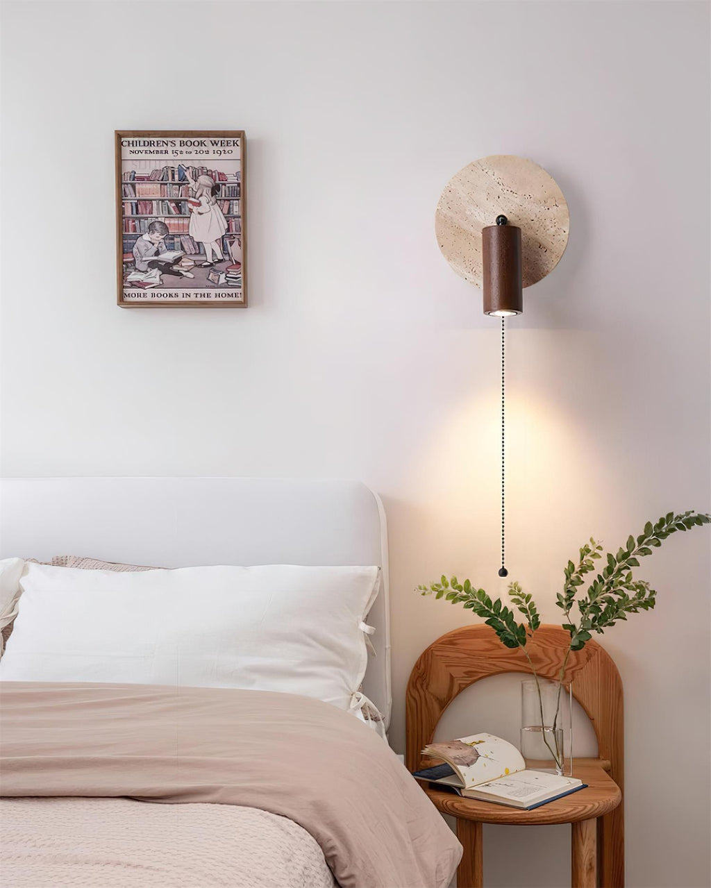 Ambelwren Travertine Wall Light-Moonnatur
