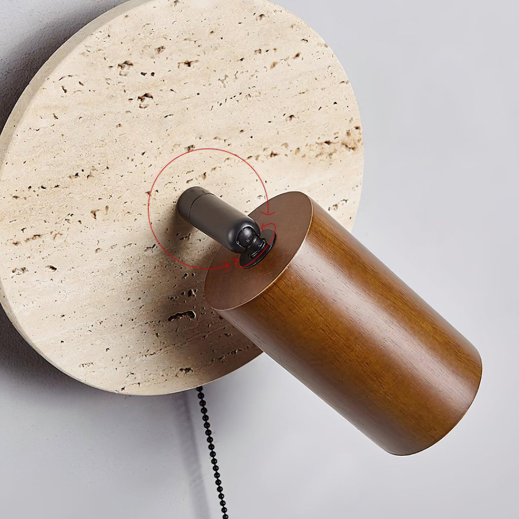 Ambelwren Travertine Wall Light-Moonnatur
