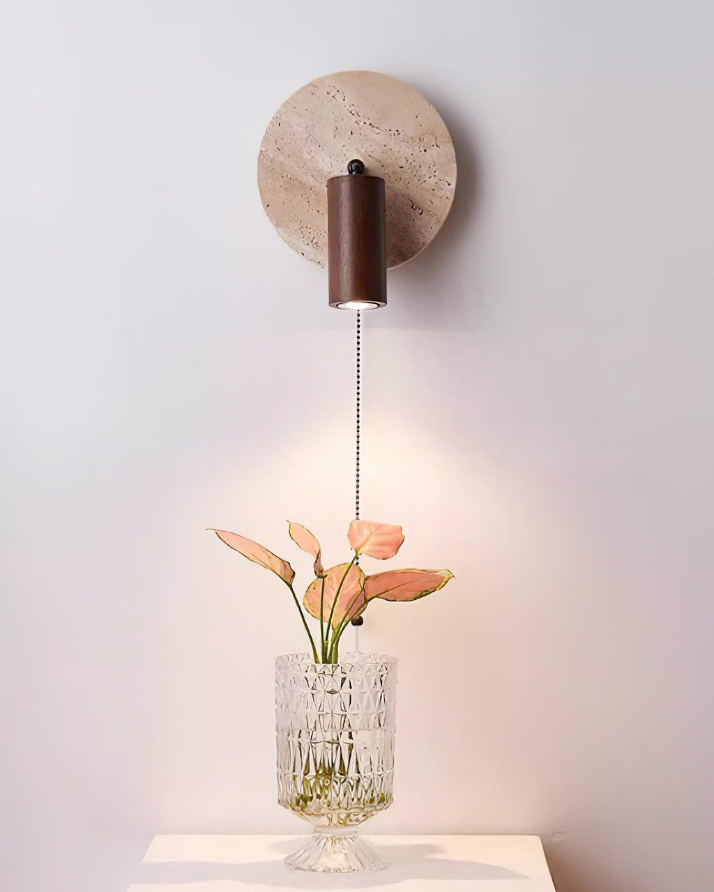 Ambelwren Travertine Wall Light-Moonnatur