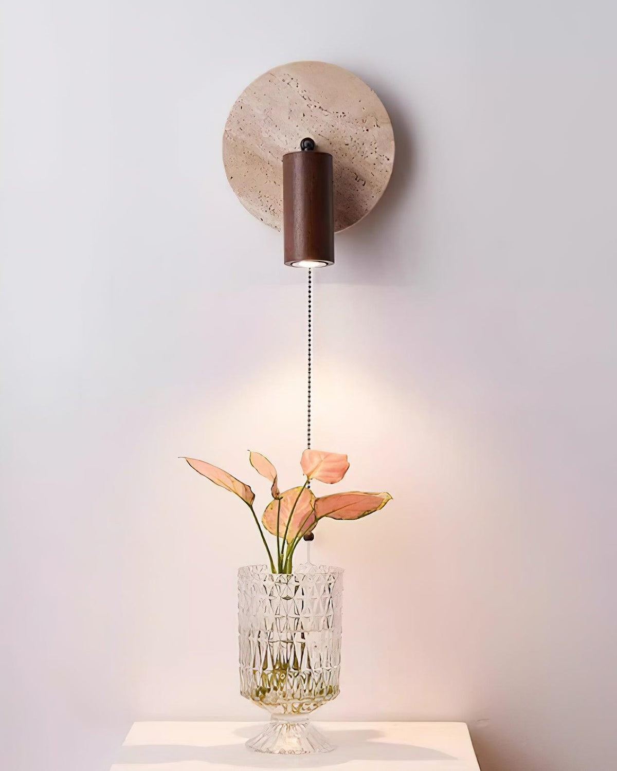 Ambelwren Travertine Wall Light-Moonnatur