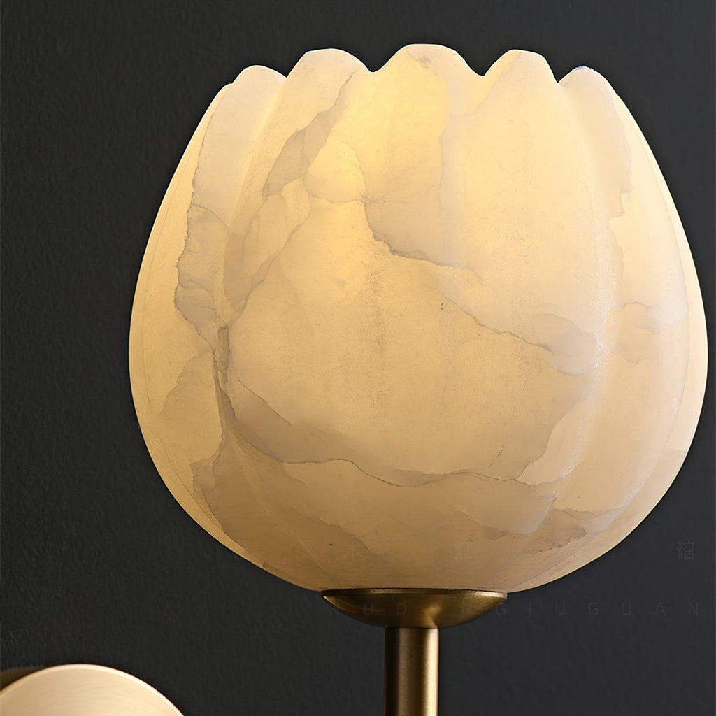 Kiranis Alabaster Wall Light-Moonnatur