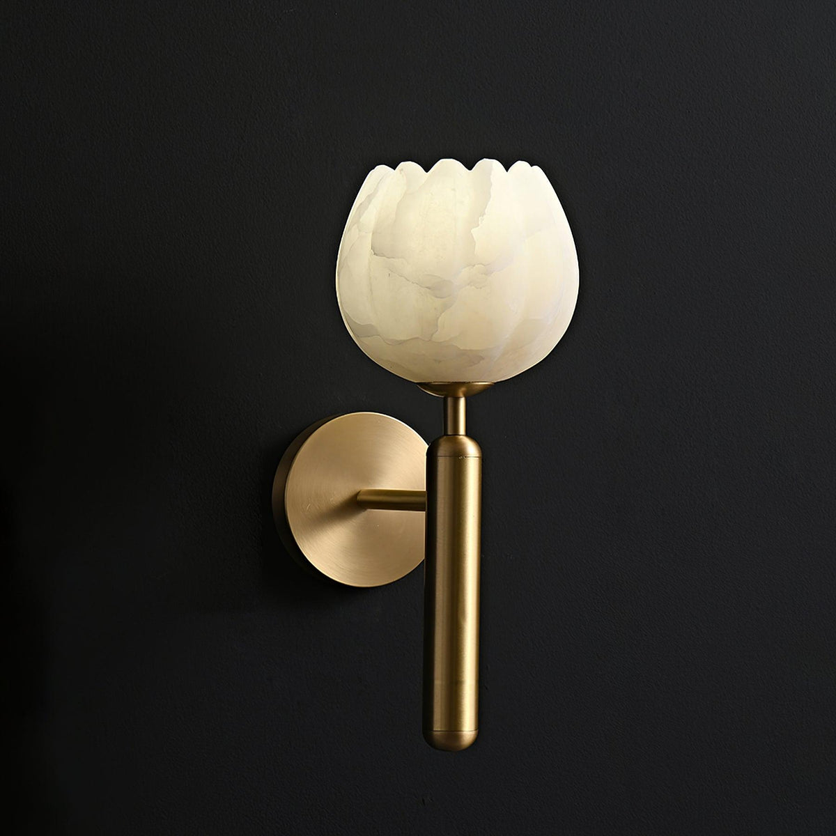 Kiranis Alabaster Wall Light-Moonnatur