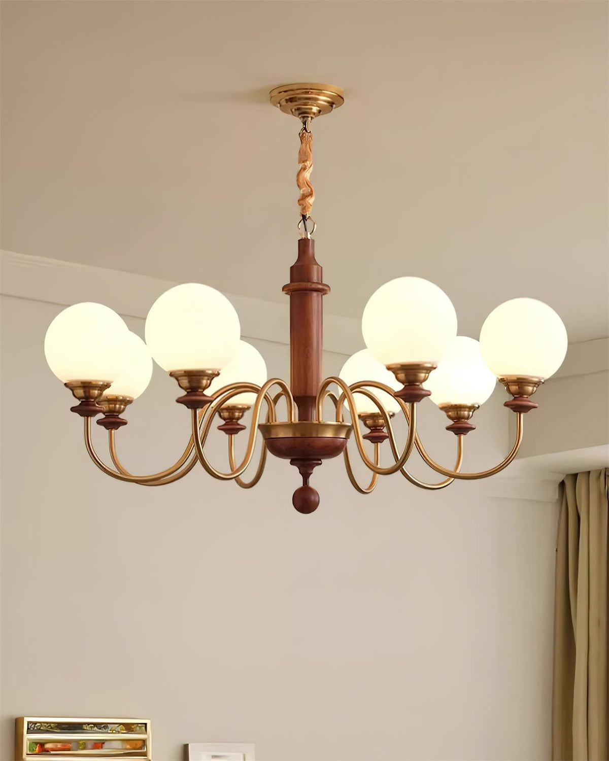 Woldenden Glass Chandelier-Moonnatur