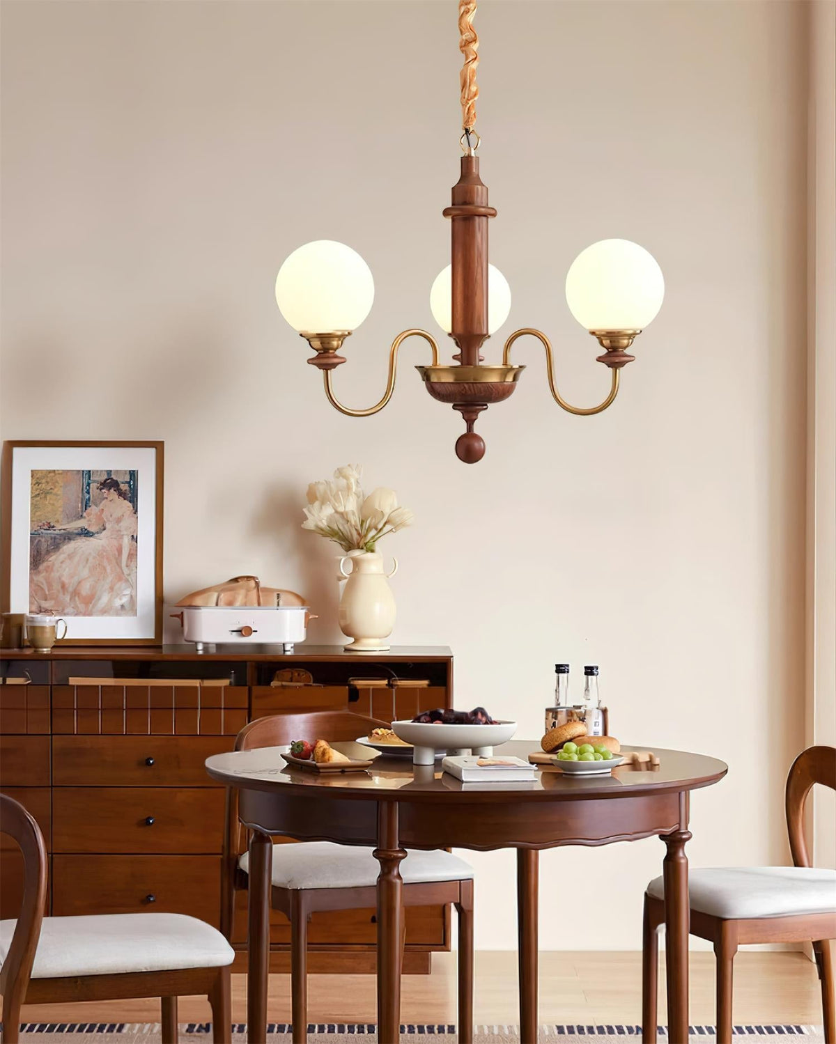Woldenden Glass Chandelier-Moonnatur