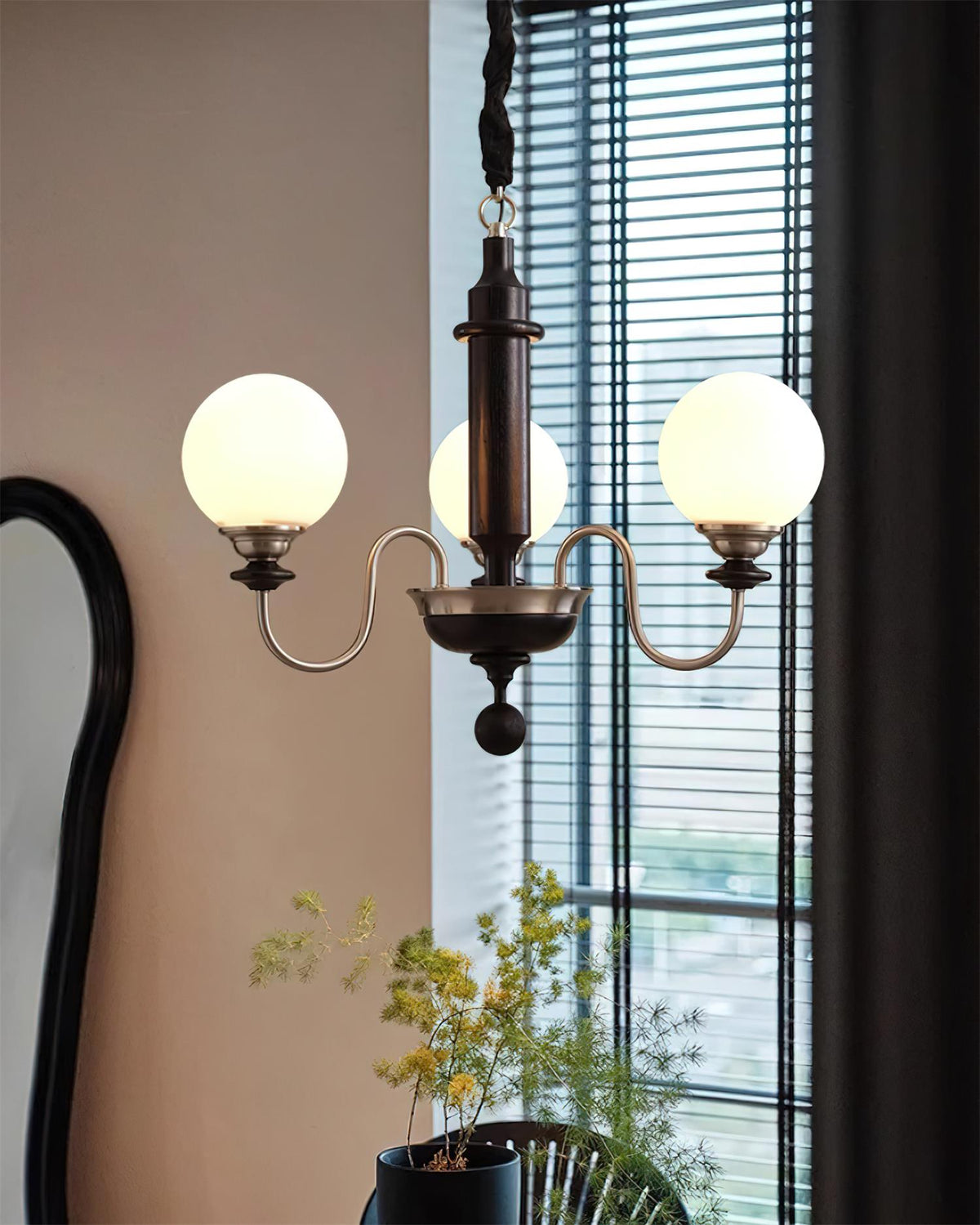 Woldenden Glass Chandelier-Moonnatur