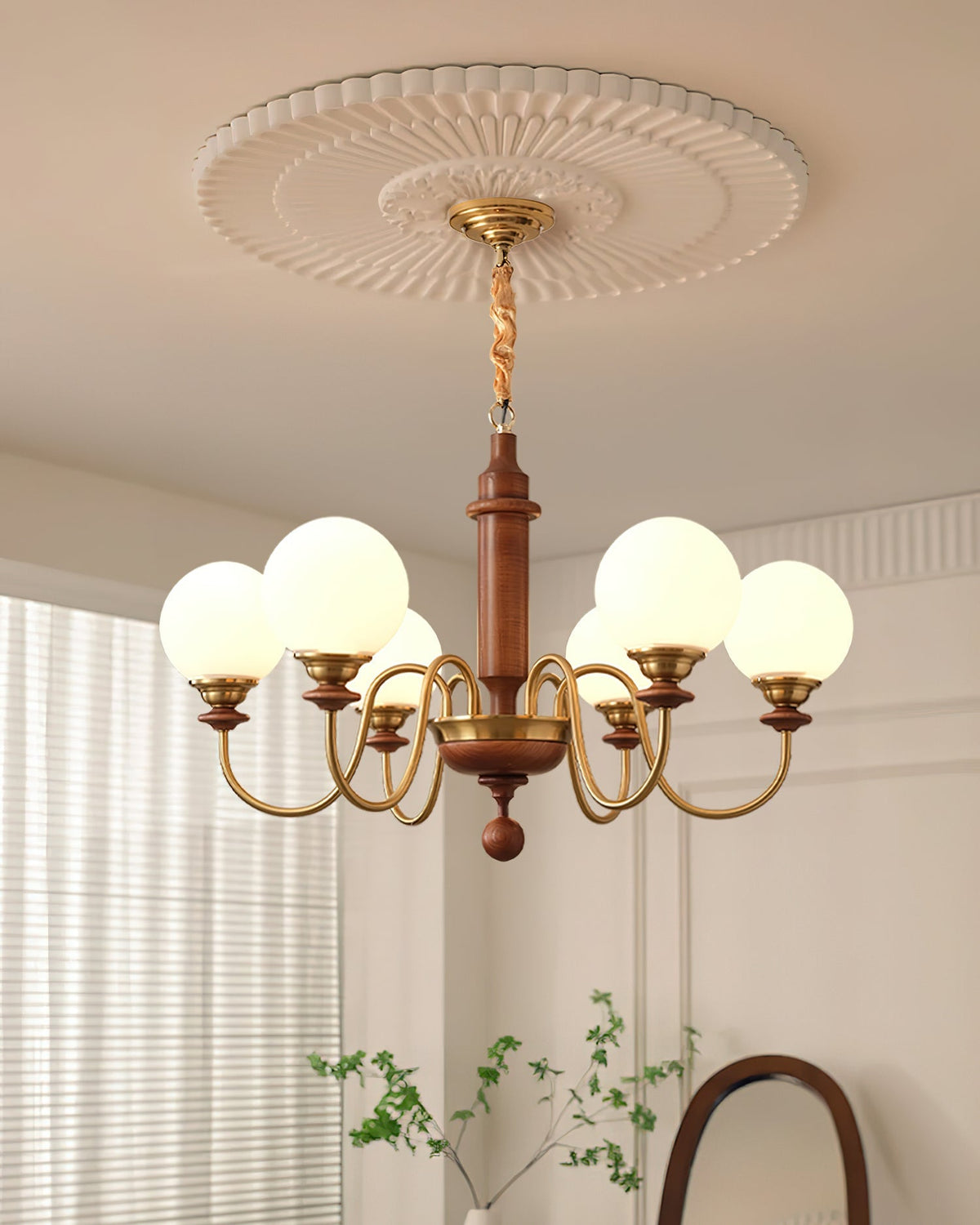 Woldenden Glass Chandelier-Moonnatur