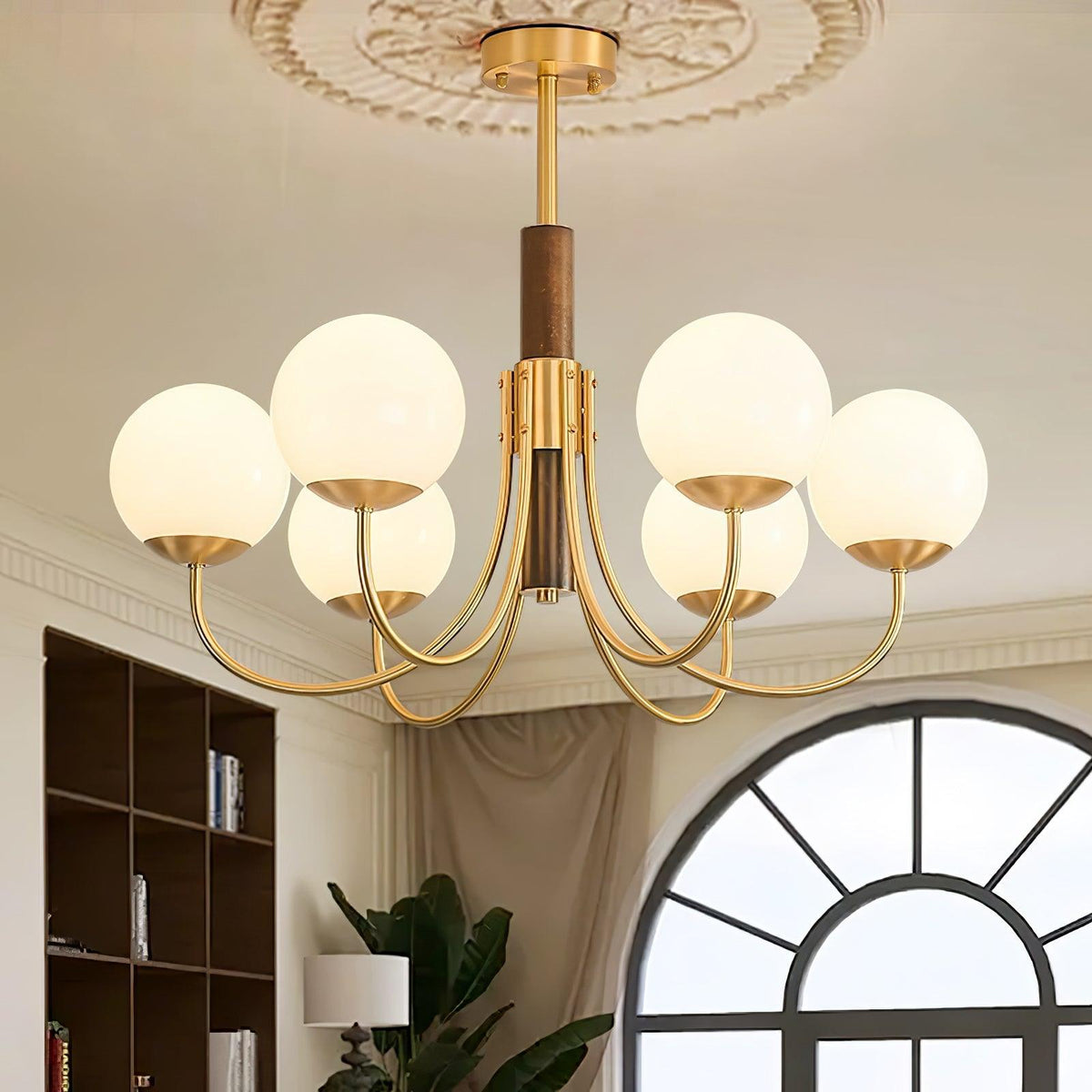 Veldenia Glass Chandelier-Moonnatur