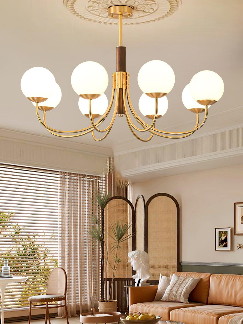 Veldenia Glass Chandelier-Moonnatur