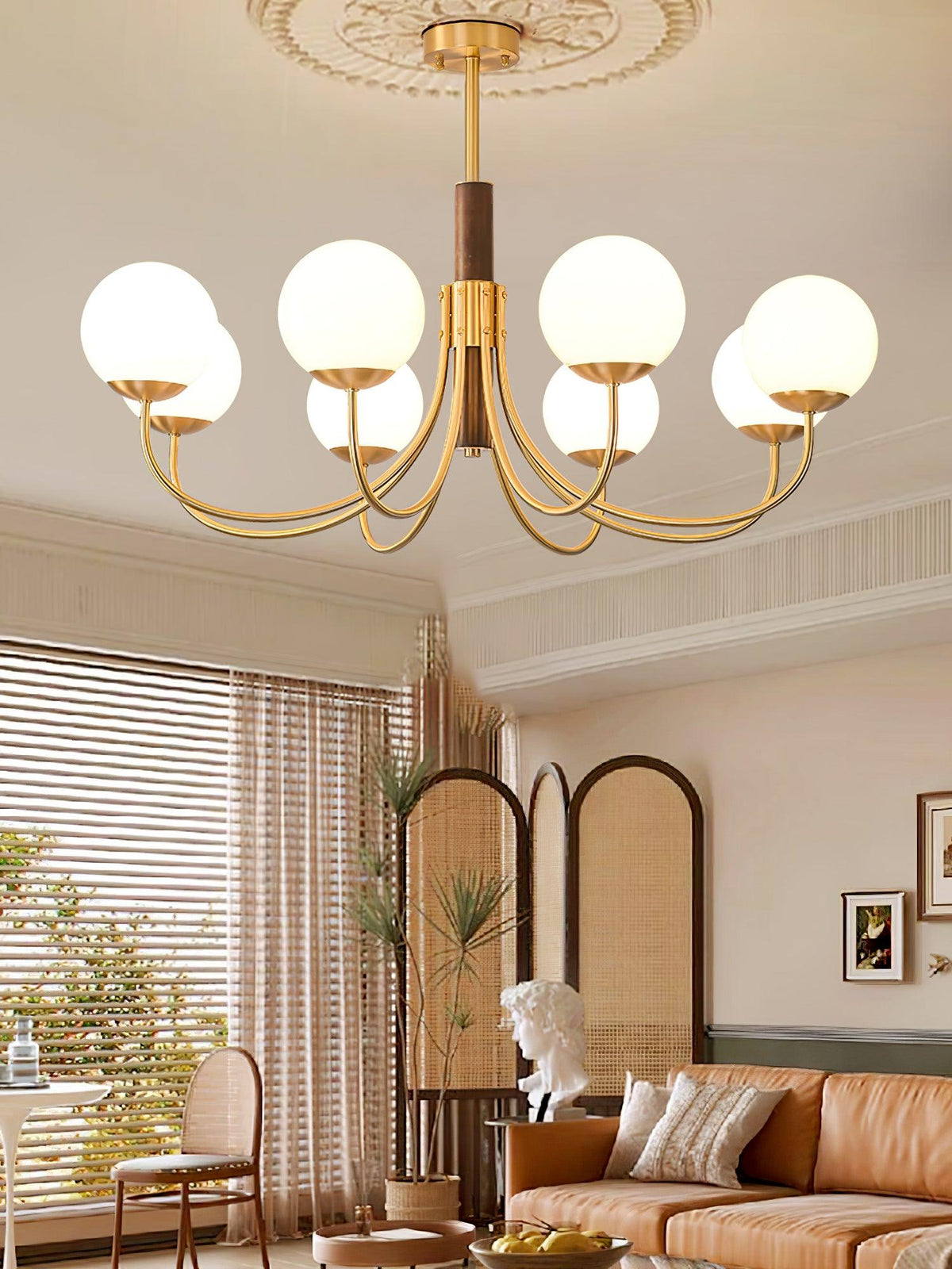Veldenia Glass Chandelier-Moonnatur
