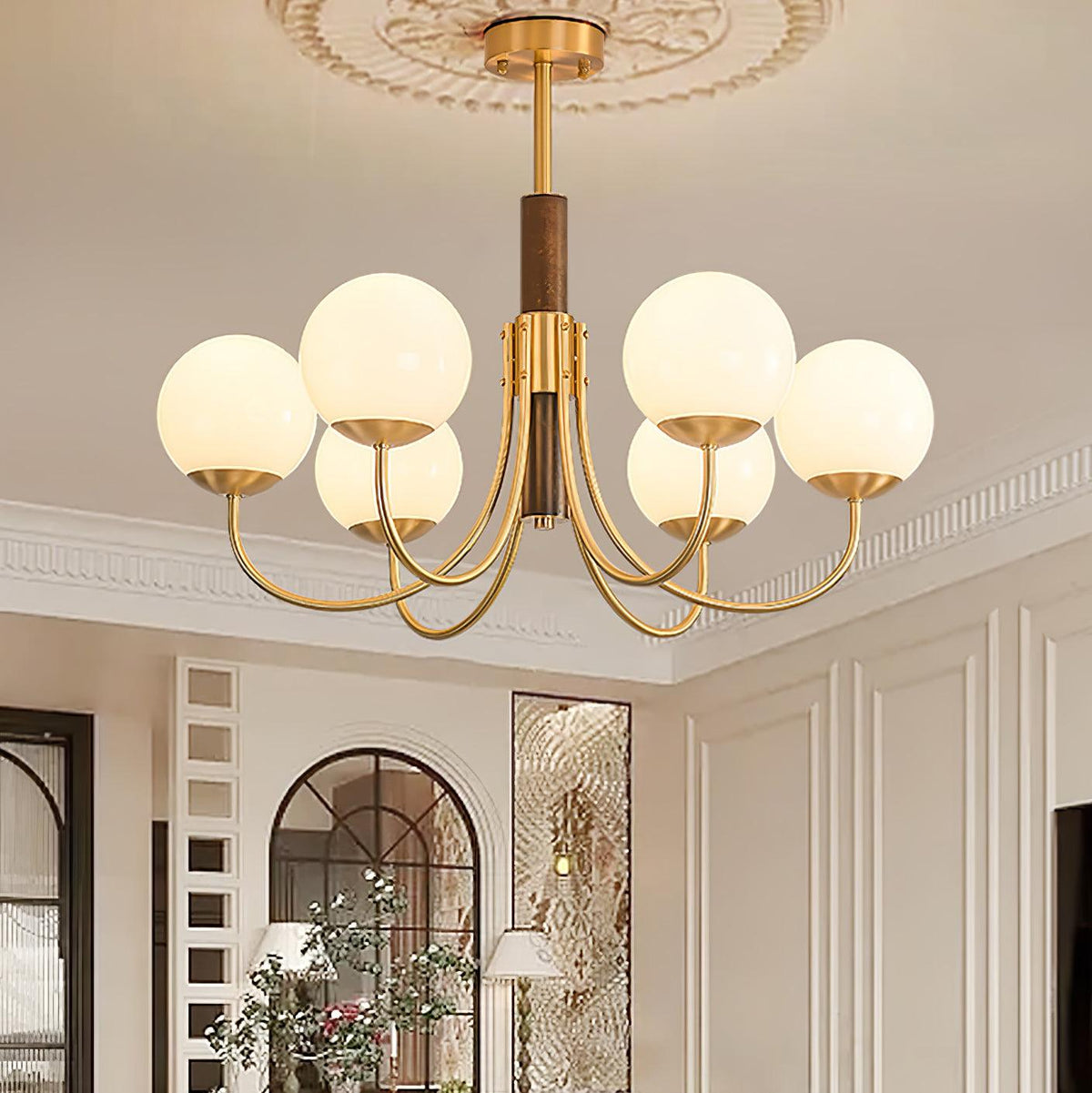 Veldenia Glass Chandelier-Moonnatur