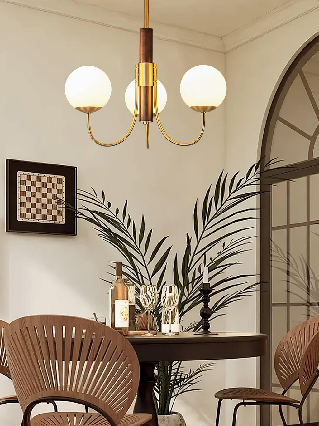 Veldenia Glass Chandelier-Moonnatur