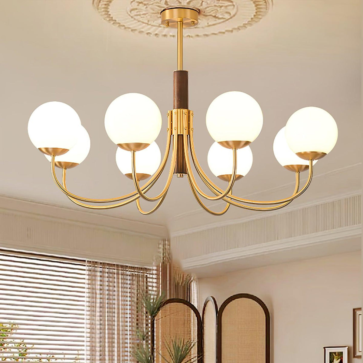Veldenia Glass Chandelier-Moonnatur