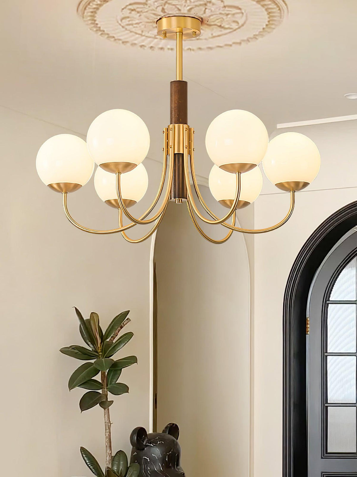 Veldenia Glass Chandelier-Moonnatur
