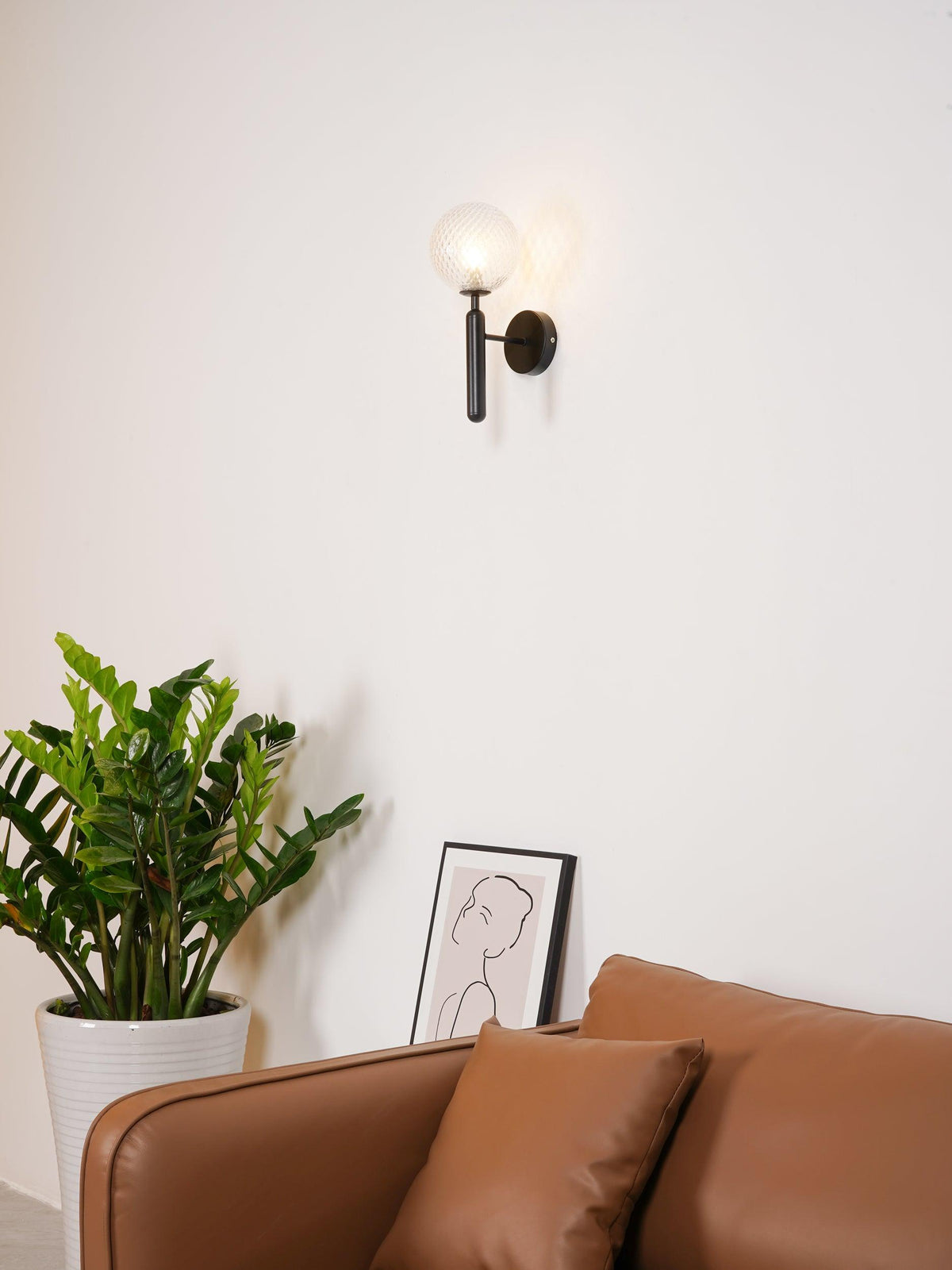 Milrenaria Glass Wall Light-Moonnatur