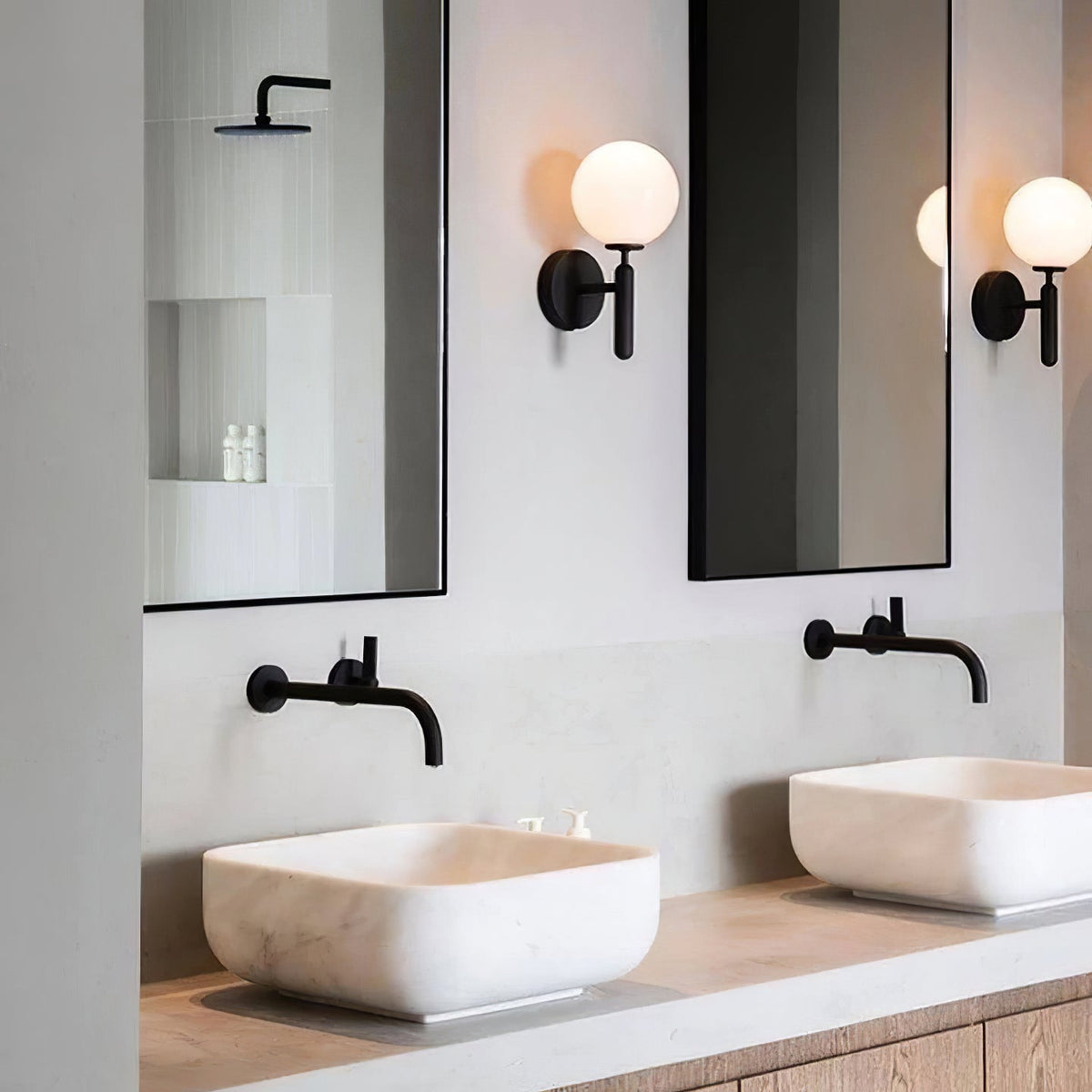 Milrenaria Glass Wall Light-Moonnatur