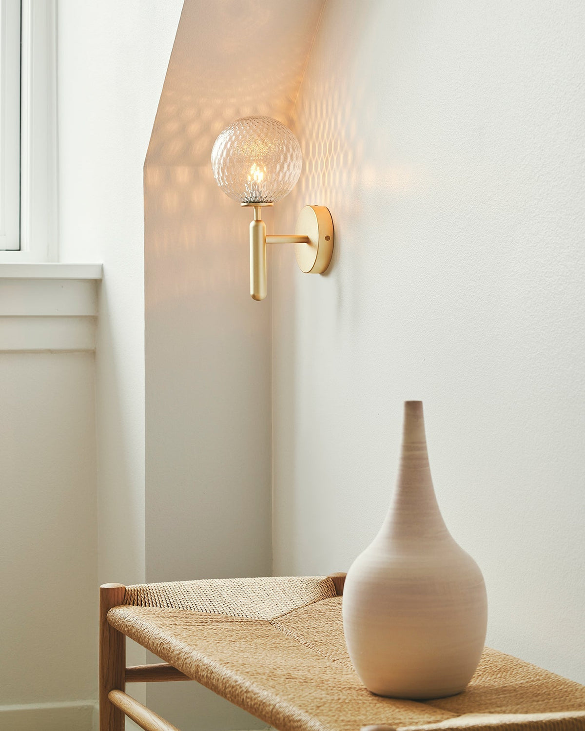 Milrenaria Glass Wall Light-Moonnatur