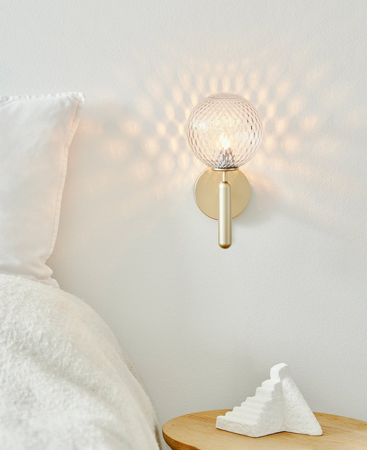 Milrenaria Glass Wall Light-Moonnatur