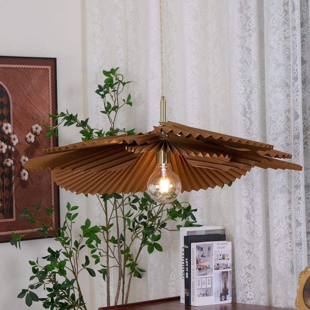 Cavenoria Kraft Paper Pendant Light-Moonnatur