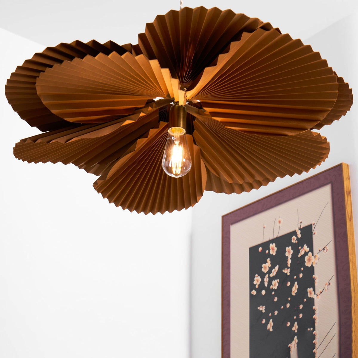 Cavenoria Kraft Paper Pendant Light-Moonnatur