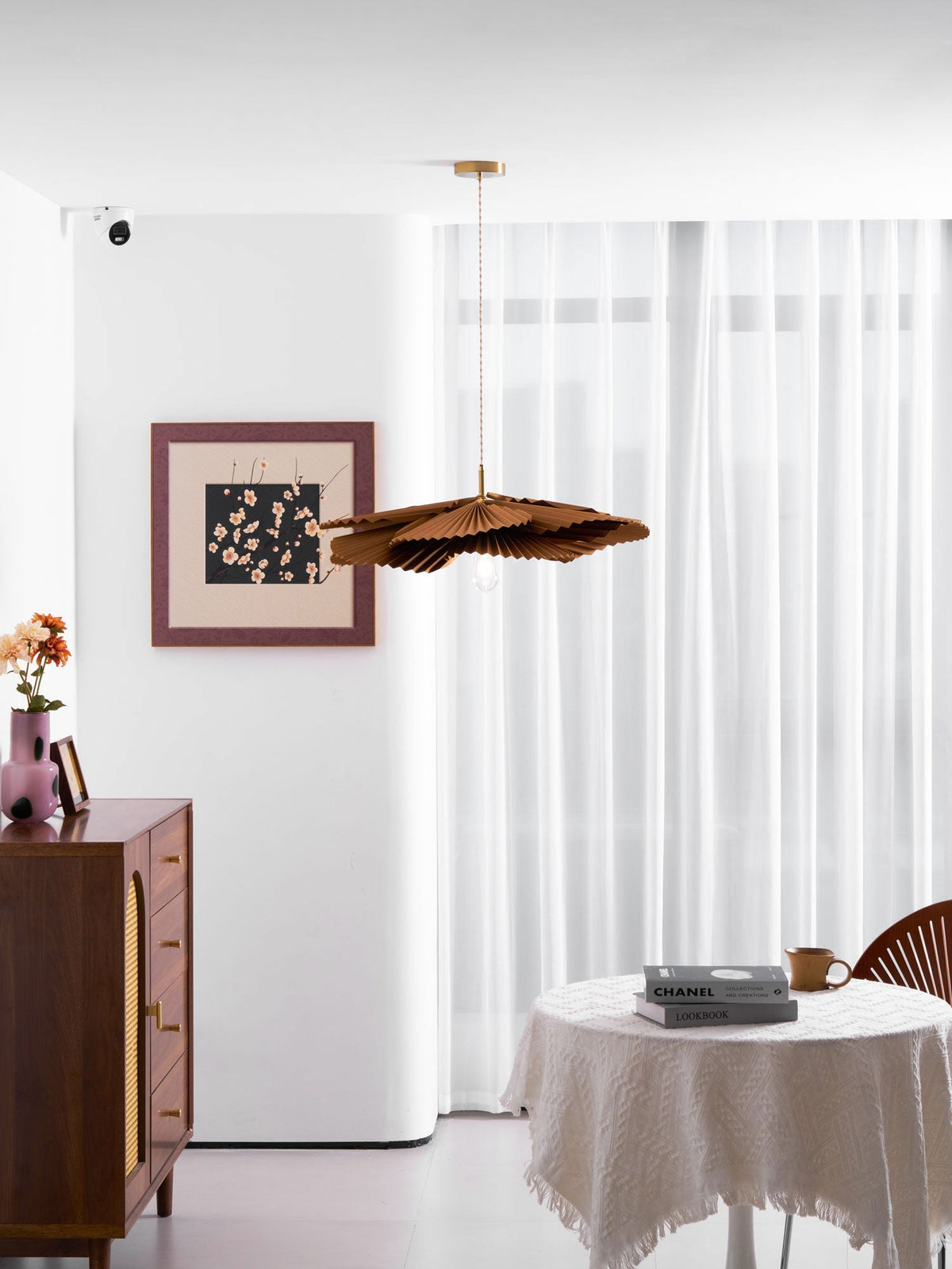 Cavenoria Kraft Paper Pendant Light-Moonnatur