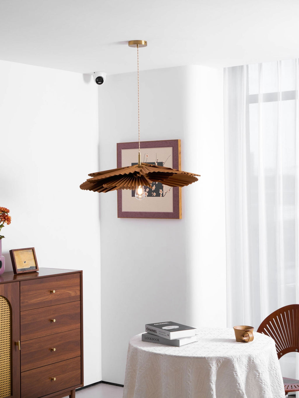 Cavenoria Kraft Paper Pendant Light-Moonnatur