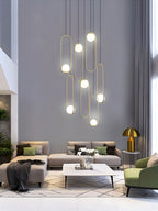 Wrenaria Glass Chandelier-Moonnatur