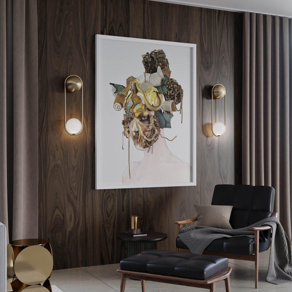 Fadrina Glass Wall Light-Moonnatur