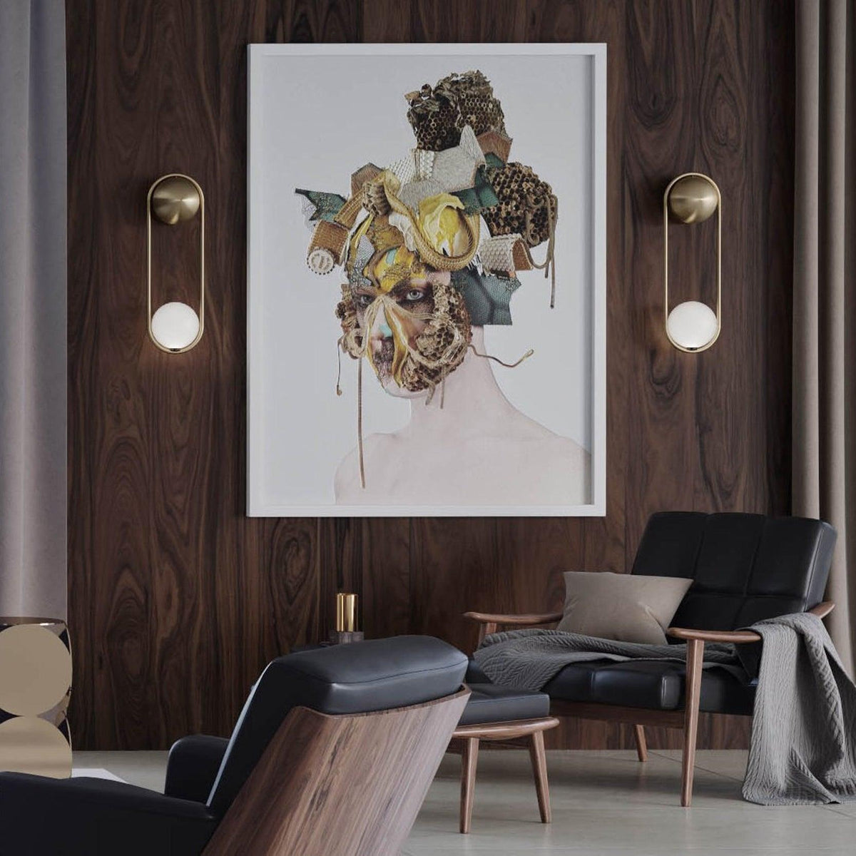 Fadrina Glass Wall Light-Moonnatur