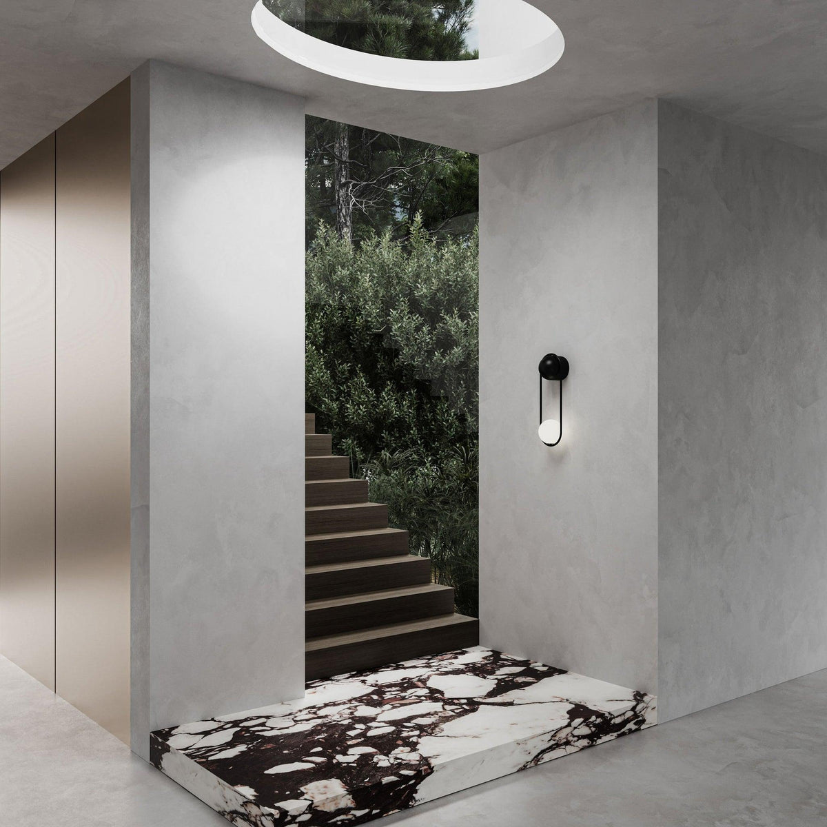Fadrina Glass Wall Light-Moonnatur