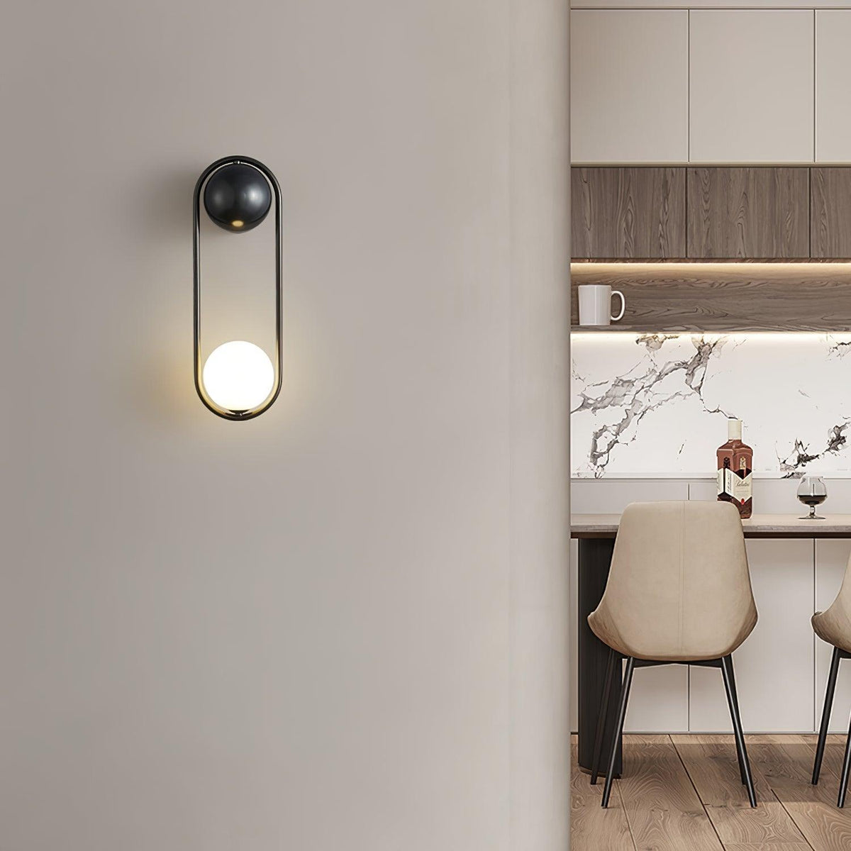 Fadrina Glass Wall Light-Moonnatur
