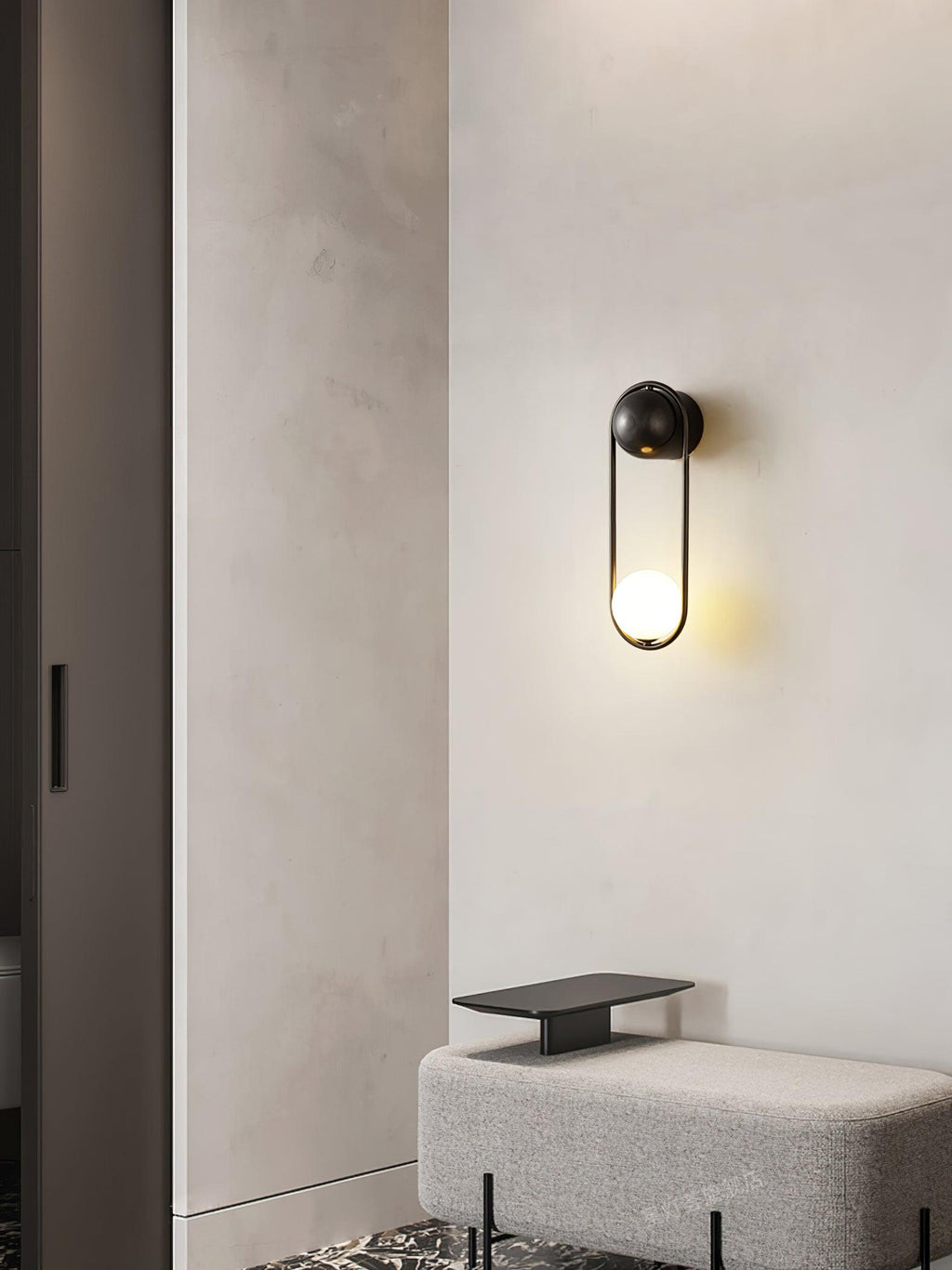 Fadrina Glass Wall Light-Moonnatur