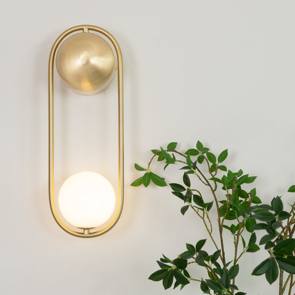 Fadrina Glass Wall Light-Moonnatur