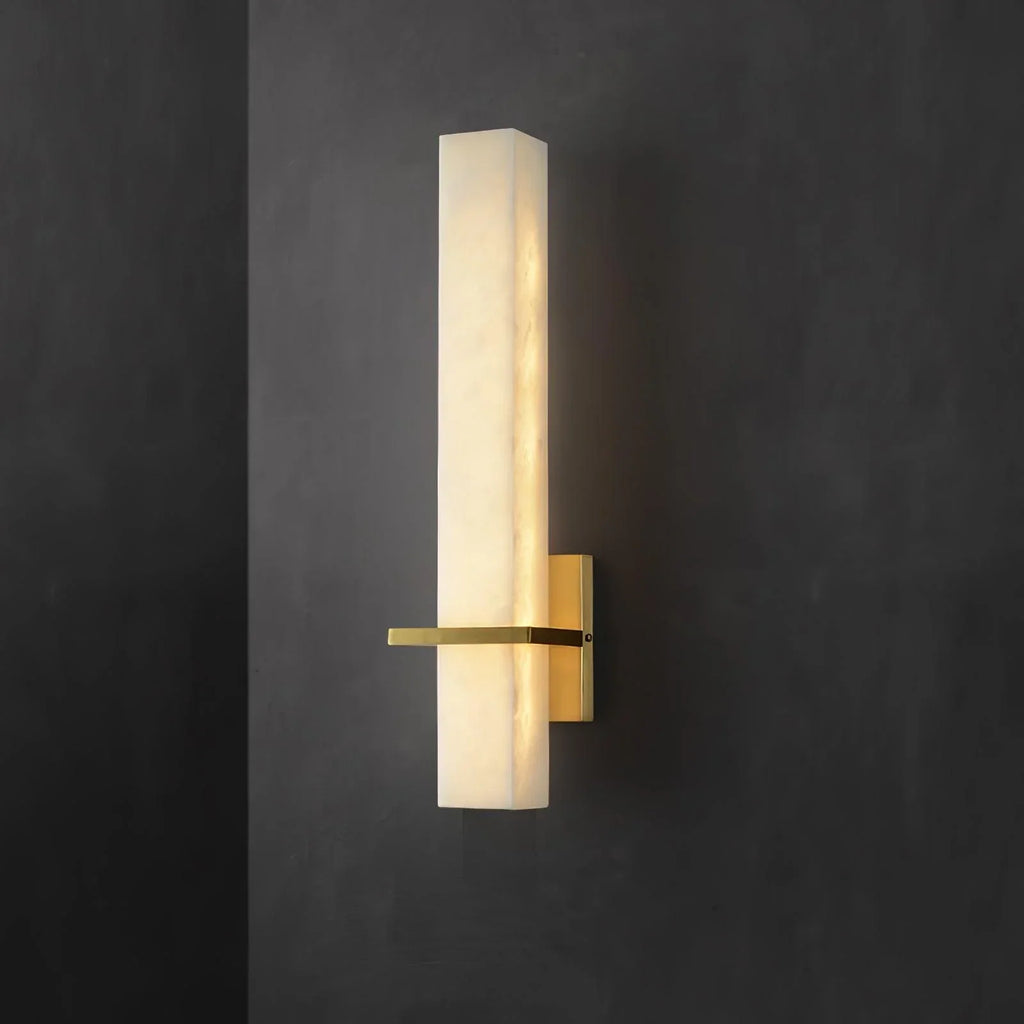 Dunselwyn Alabaster Wall Light-Moonnatur