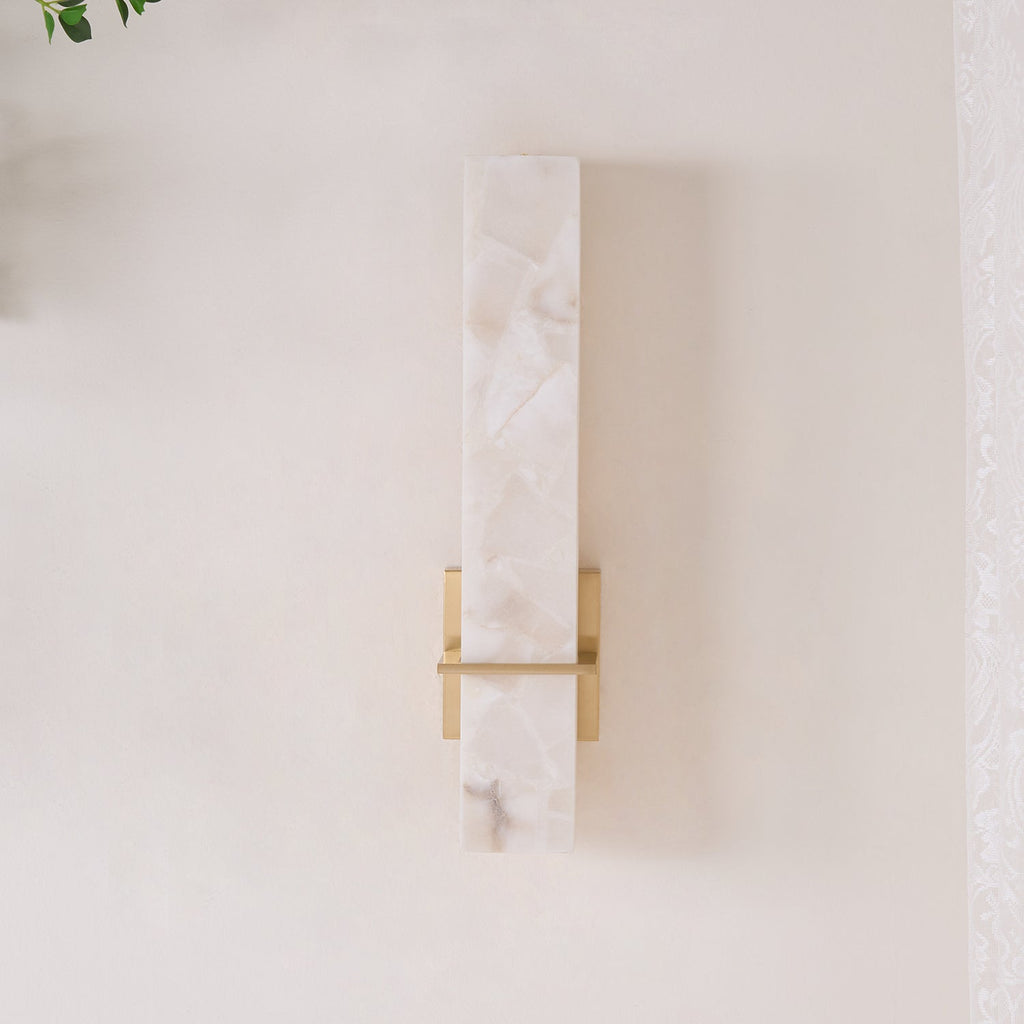 Dunselwyn Alabaster Wall Light-Moonnatur