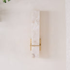Dunselwyn Alabaster Wall Light-Moonnatur