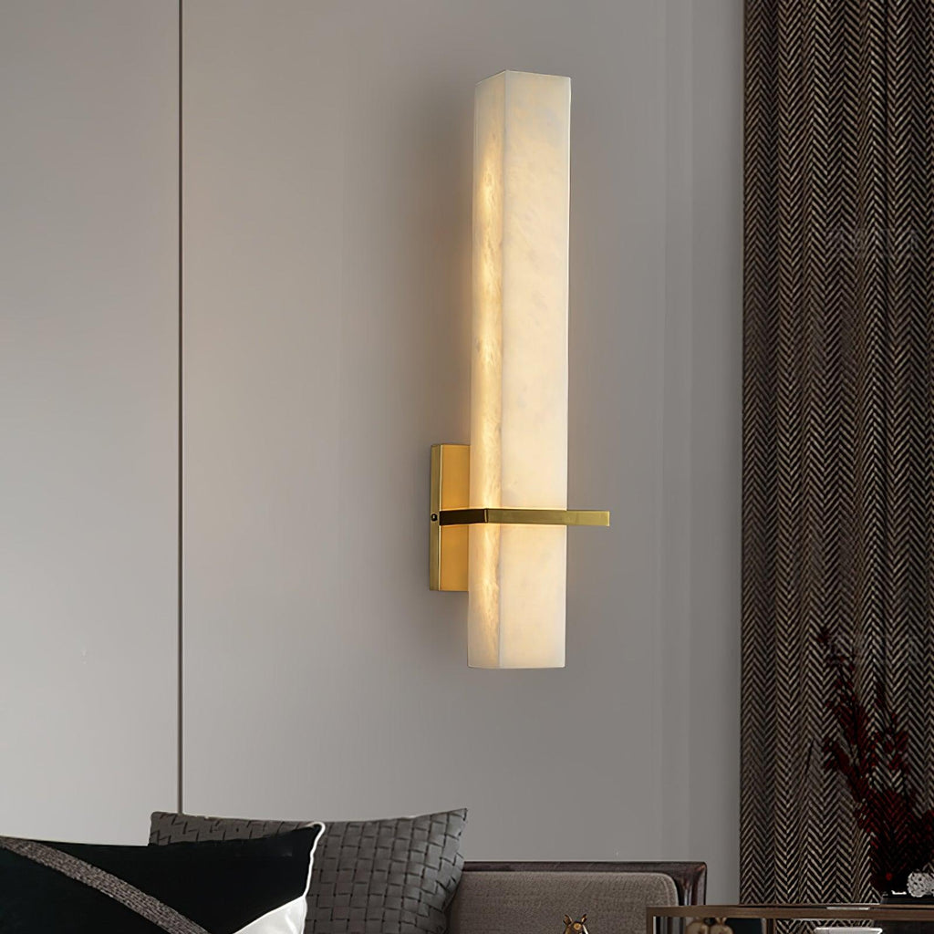 Dunselwyn Alabaster Wall Light-Moonnatur