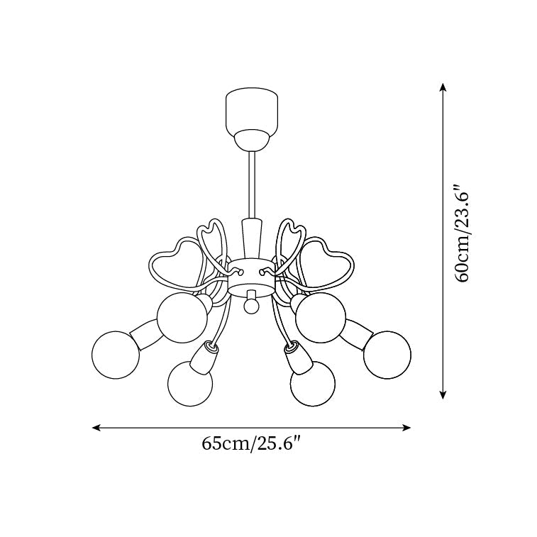 Zelvenash Metal Chandelier-Moonnatur