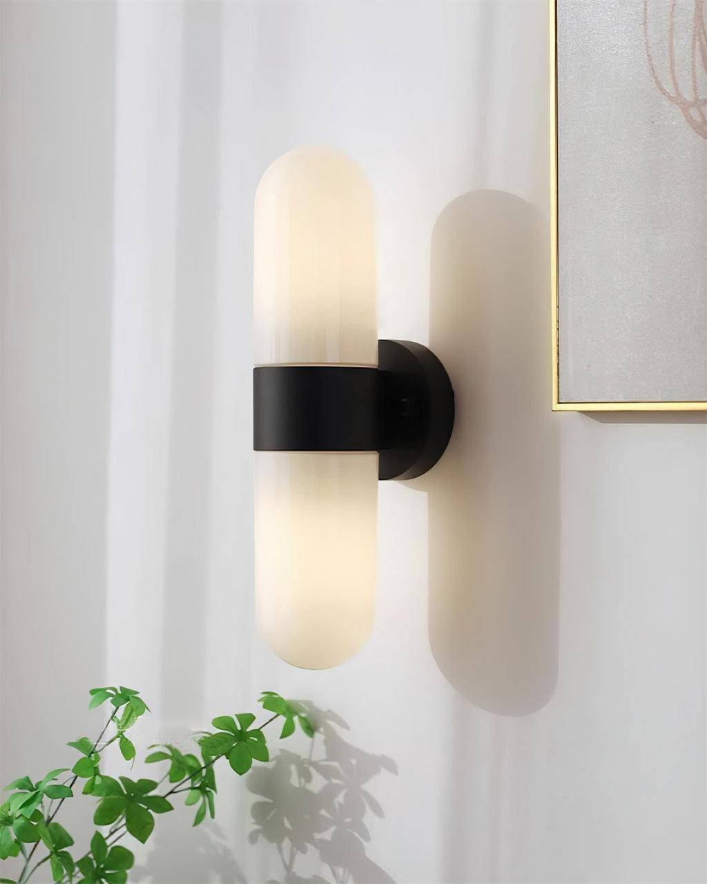 Ashengrove Glass Wall Light-Moonnatur