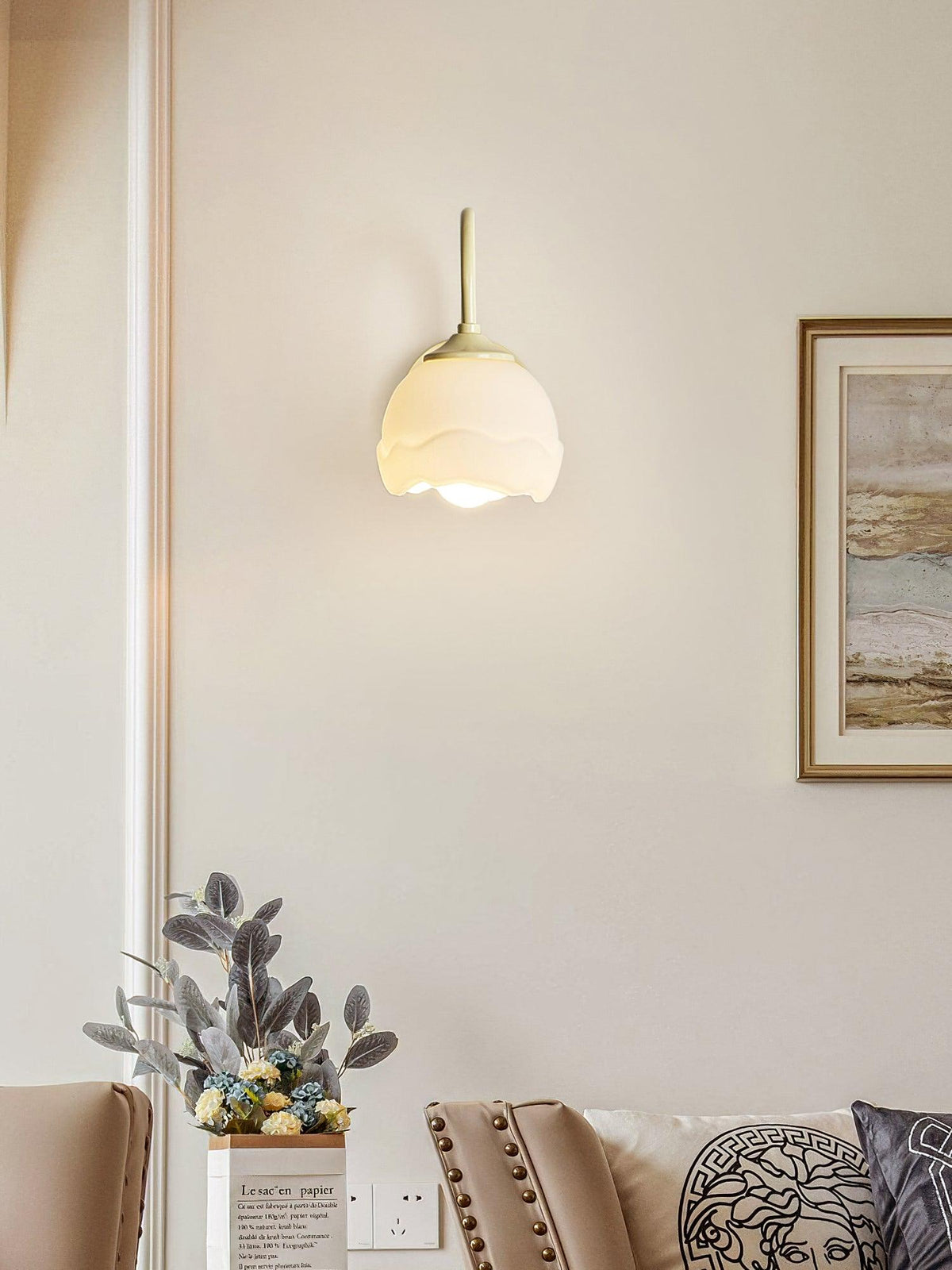 Rosis Glass Wall Light-Moonnatur