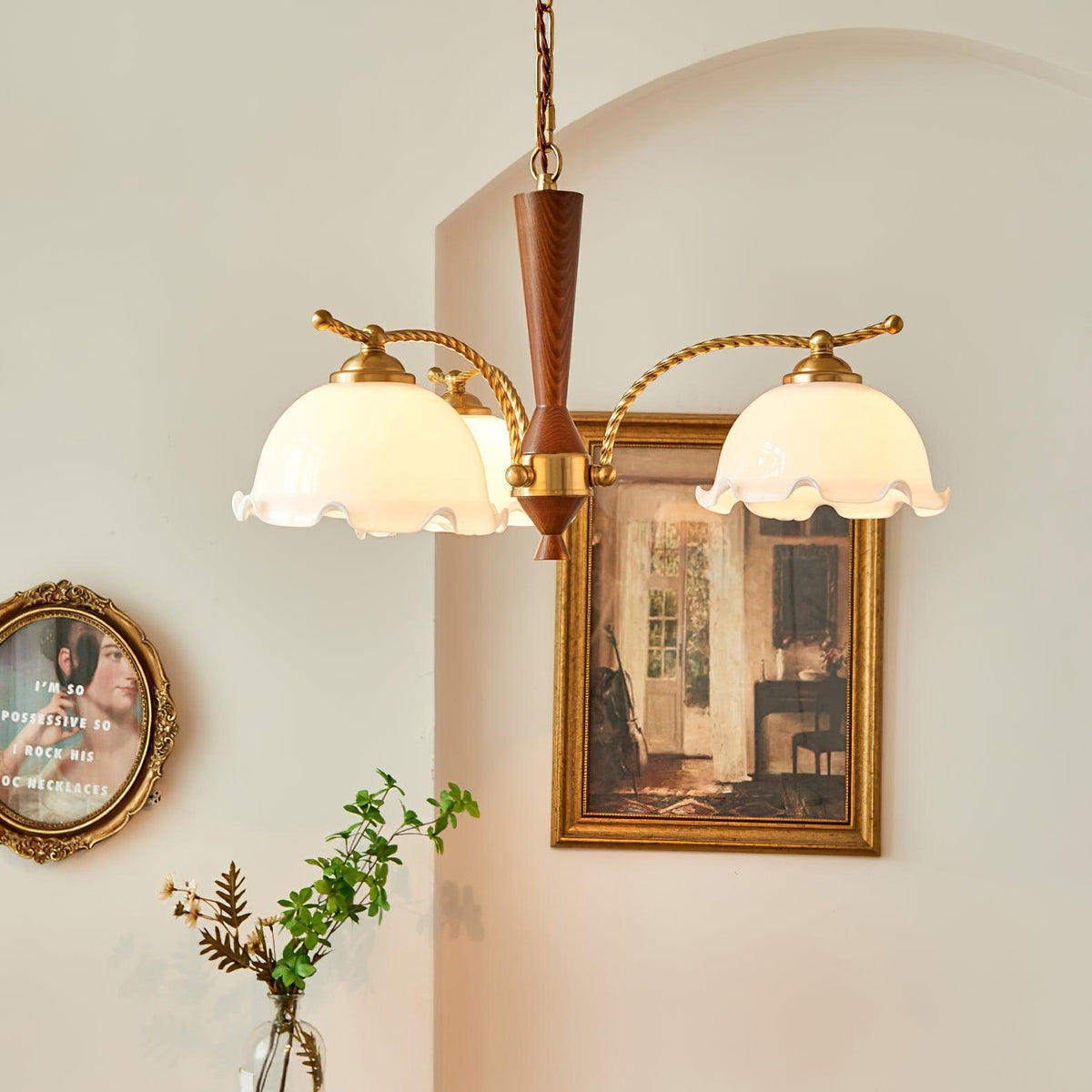 Grenelara Glass Chandelier-Moonnatur