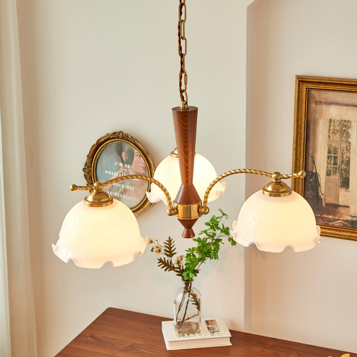 Grenelara Glass Chandelier-Moonnatur