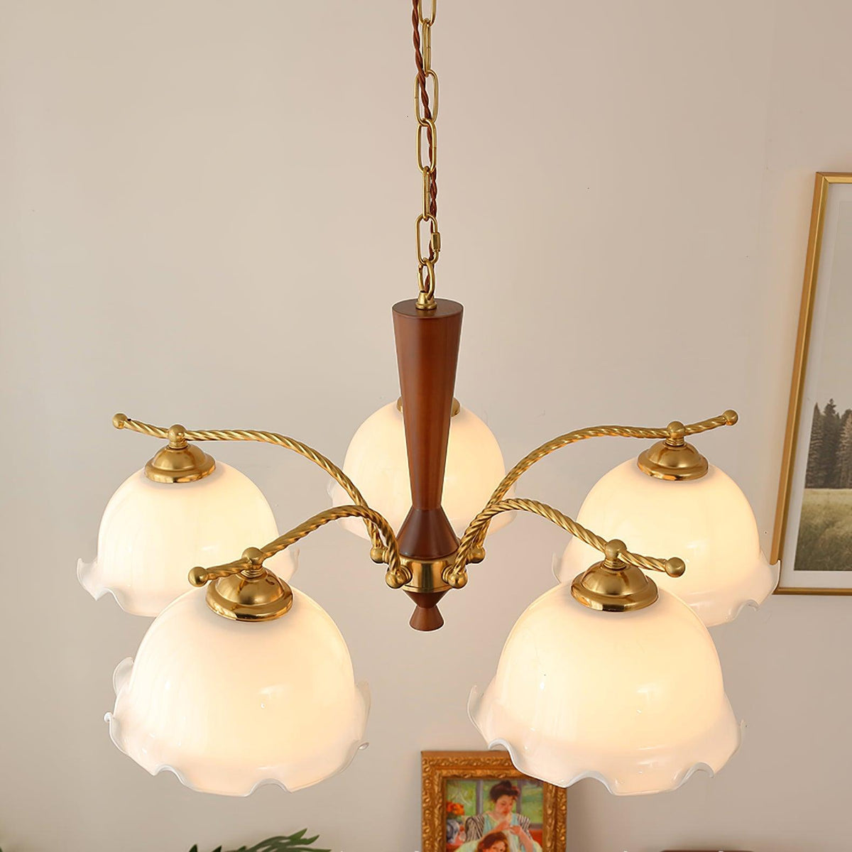 Grenelara Glass Chandelier-Moonnatur