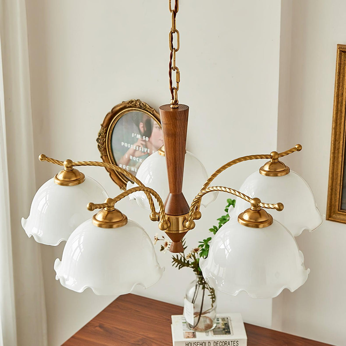 Grenelara Glass Chandelier-Moonnatur