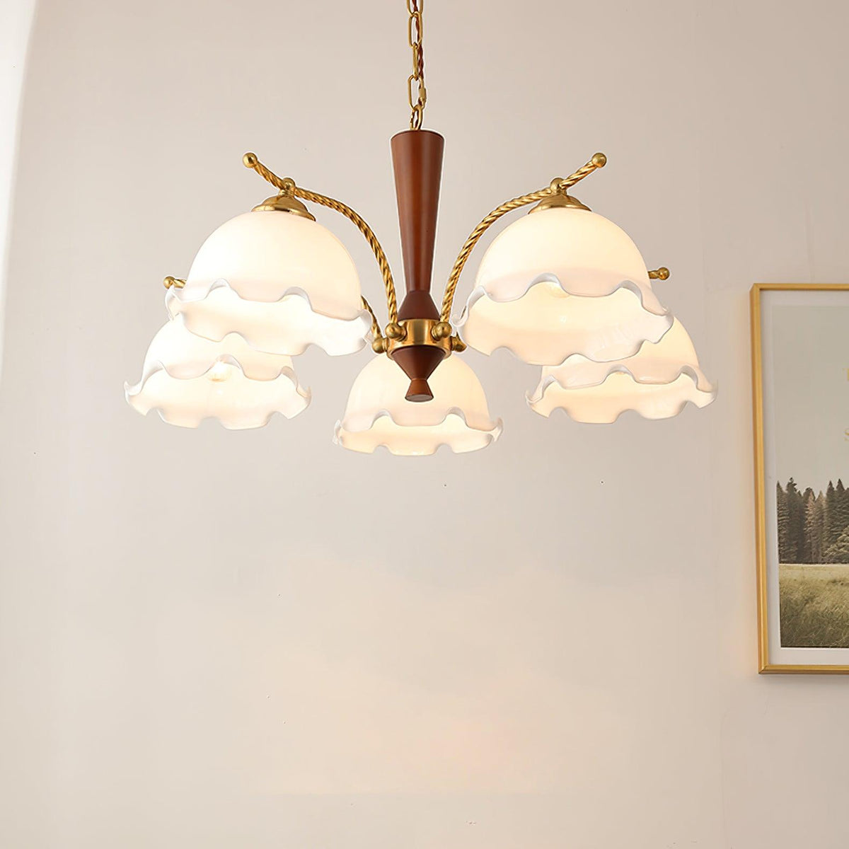 Grenelara Glass Chandelier-Moonnatur