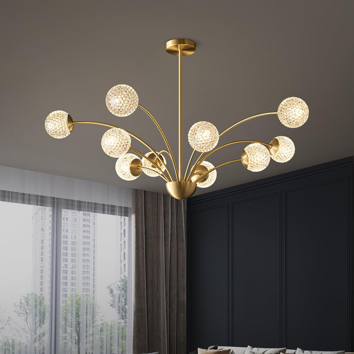 Calderelle Glass Chandelier-Moonnatur