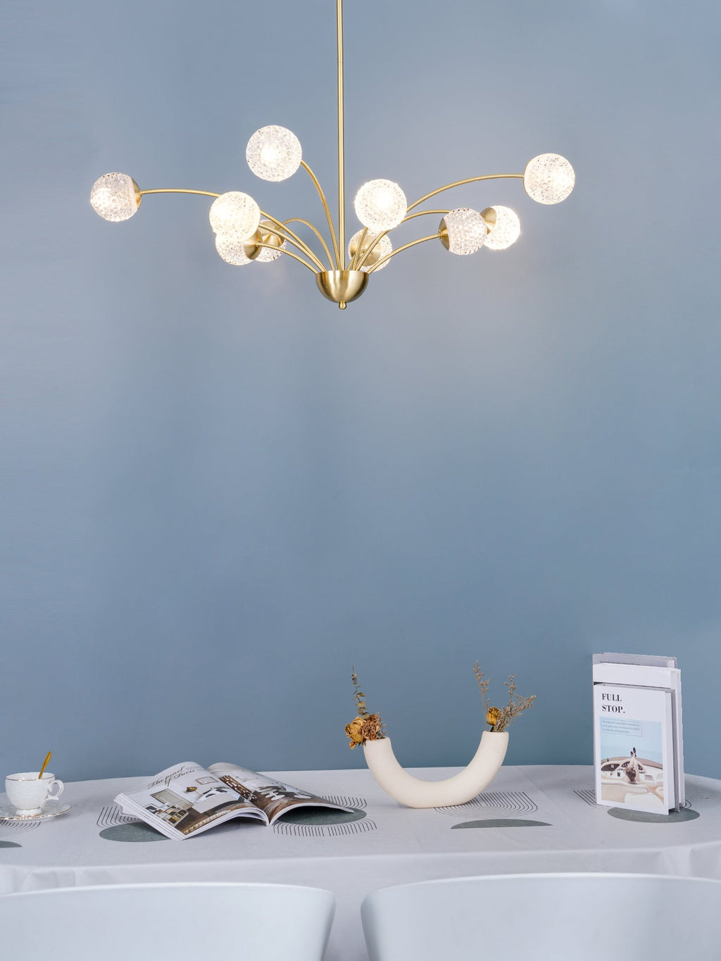 Calderelle Glass Chandelier-Moonnatur